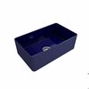 Bocchi Aderci Ultra-Slim Farmhouse Apron Front Fireclay 30 in. Single Bowl Kitchen Sink in Sapphire Blue 1481-010-0120